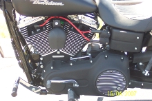 2007 Dyna® FXDB Street Bob® in black denim customized in Battle Creek Harley Davidson®, Battle Creek, Michigan
